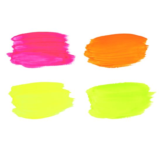 VBS Craft paint set&nbsp;"NEON", 4 x 30 ml