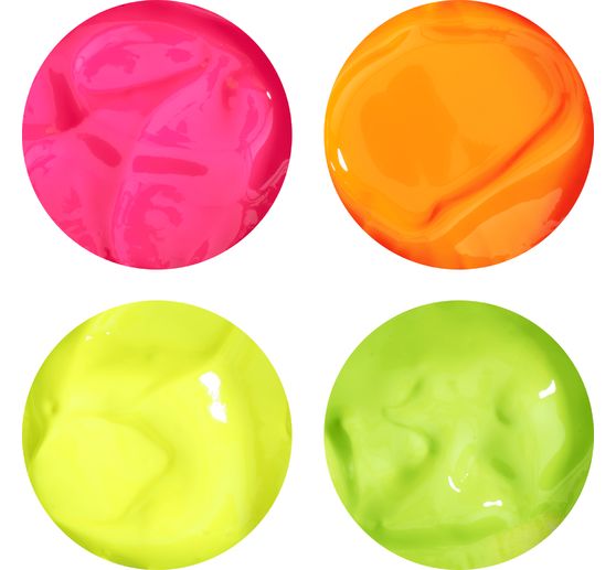 VBS Craft paint set&nbsp;"NEON", 4 x 30 ml