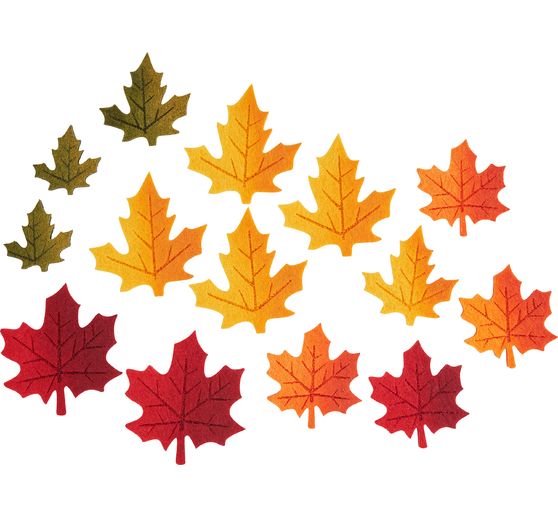VBS Felt autumn leaves