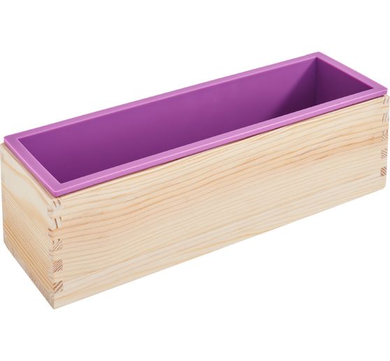 VBS Silicone soap mould in wooden box