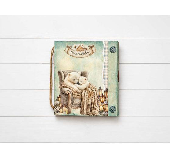 Blocco di scrapbook Stamperia "White Christmas"