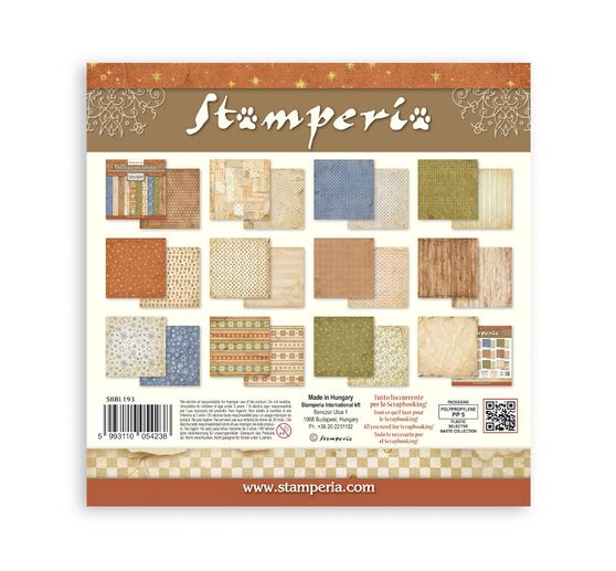 Blocco di scrapbook Stamperia "Silent Night Backgrounds"