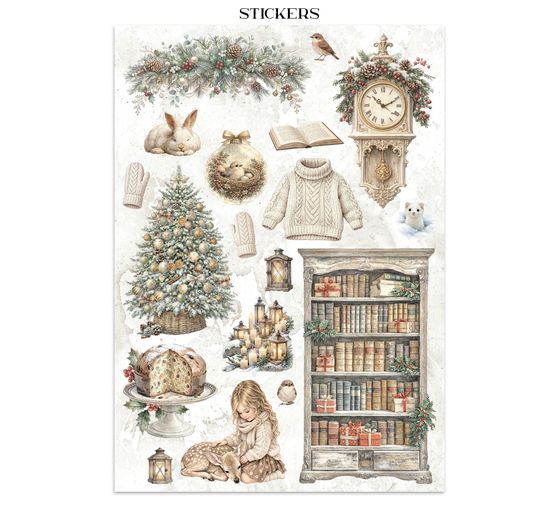 Junk Journal Book Stamperia "White Christmas"