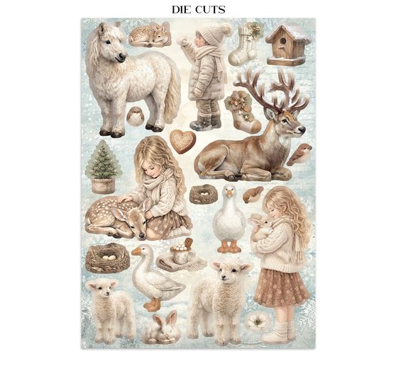 Junk Journal Book Stamperia "White Christmas"