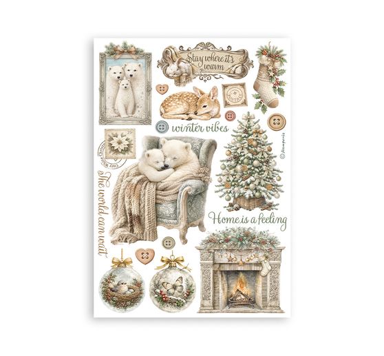 Washi pad Stamperia "White Christmas"