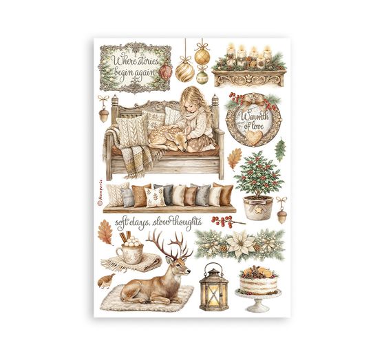 Washi pad Stamperia "White Christmas"