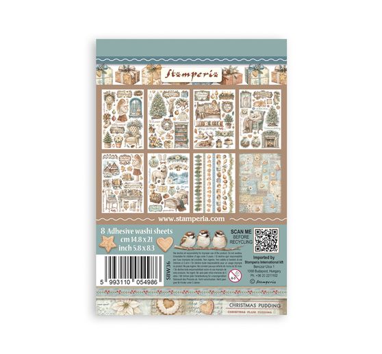 Washi pad Stamperia "White Christmas"