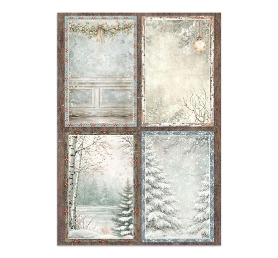 A5 Junk Journal Focus Points Stamperia "White Christmas"