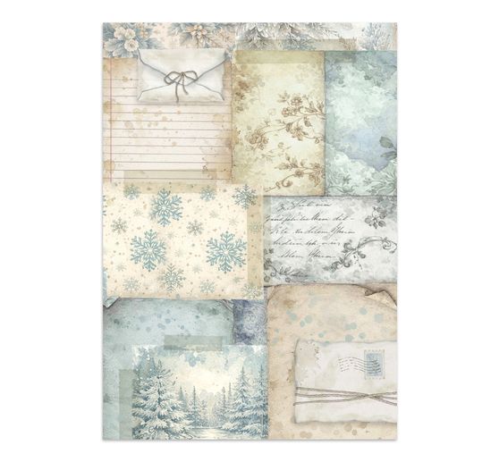A5 Junk Journal Focus Points Stamperia "White Christmas"