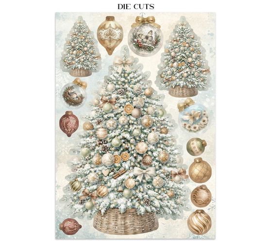 A5 Junk Journal Focus Points Stamperia "White Christmas"