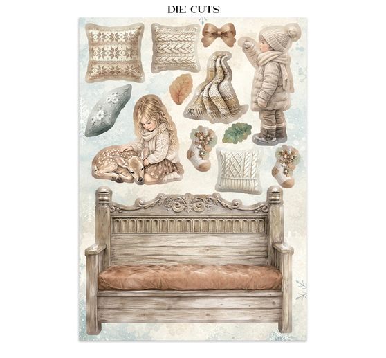 A5 Junk Journal Focus Points Stamperia "White Christmas"