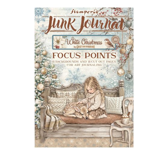 A5 Junk Journal Focus Points Stamperia "White Christmas"