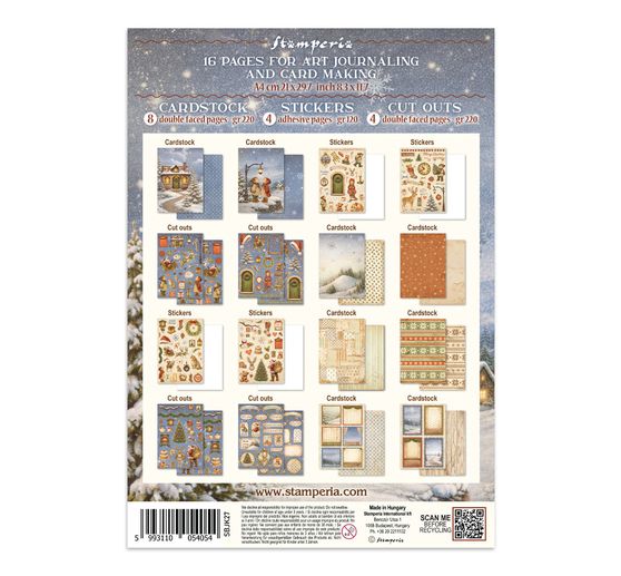 Junk Journal Book Stamperia "Silent Night"