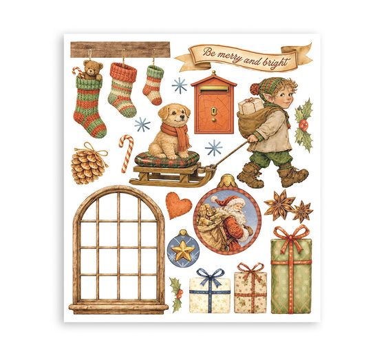 Assortimento di Rub On XL Stamperia "Silent Night"