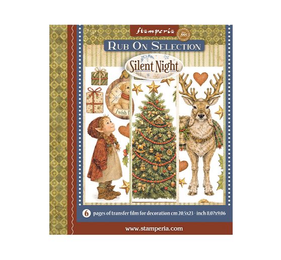 Assortimento di Rub On XL Stamperia "Silent Night"
