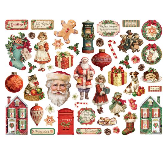 Stamperia Punching motifs "Classic Christmas"