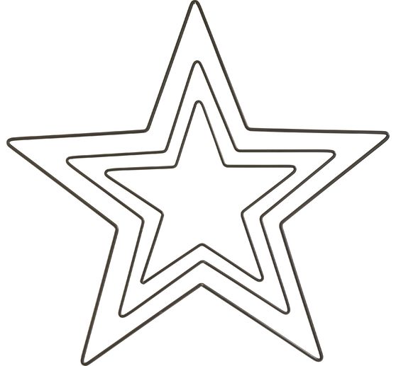 Anello in metallo "Star", nero