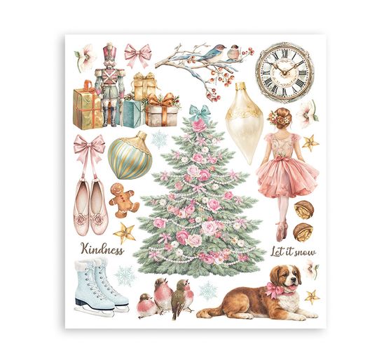 Assortimento di Rub On XL Stamperia "Winter Magic"