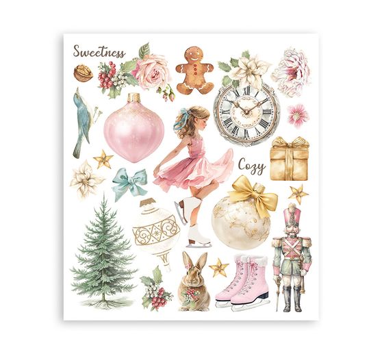 Assortimento di Rub On XL Stamperia "Winter Magic"