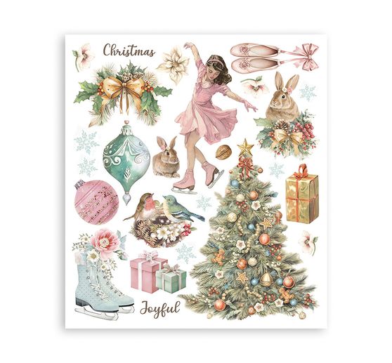 Assortimento di Rub On XL Stamperia "Winter Magic"
