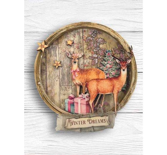 Motivi tagliati al laser Stamperia "Winter Magic"
