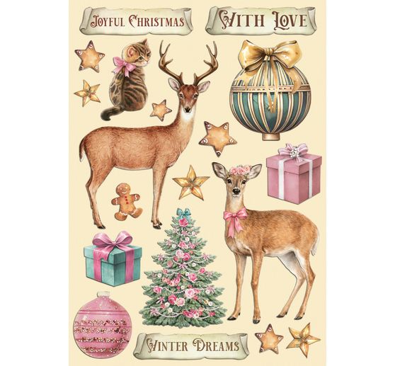 Motivi tagliati al laser Stamperia "Winter Magic"