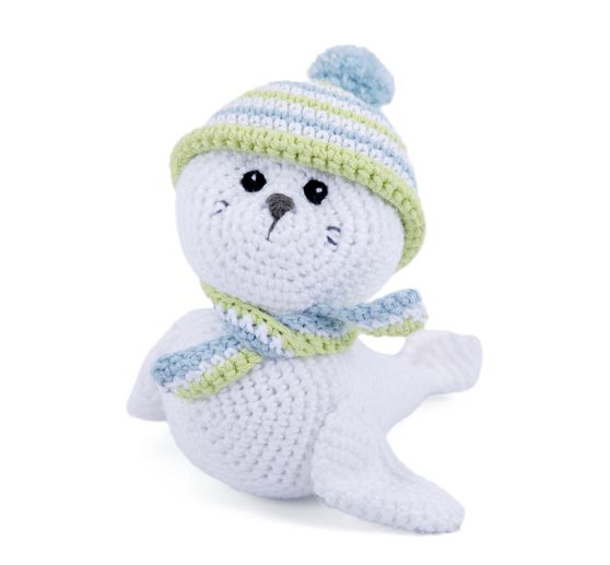 Gr&uuml;ndl Crochet set "Robbie the seal"