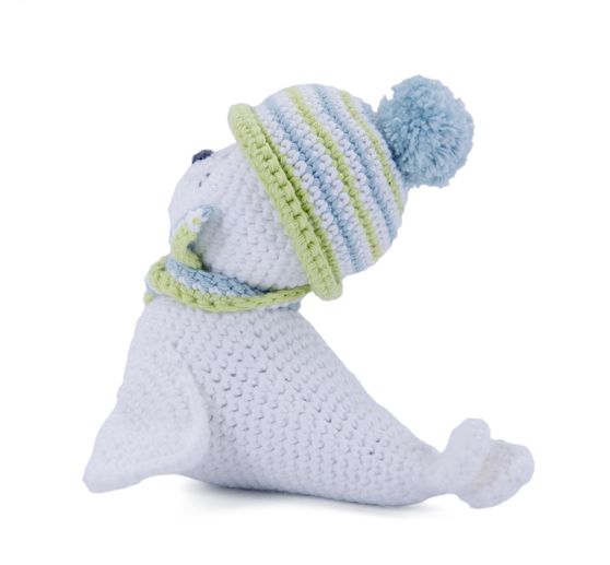 Gr&uuml;ndl Crochet set "Robbie the seal"