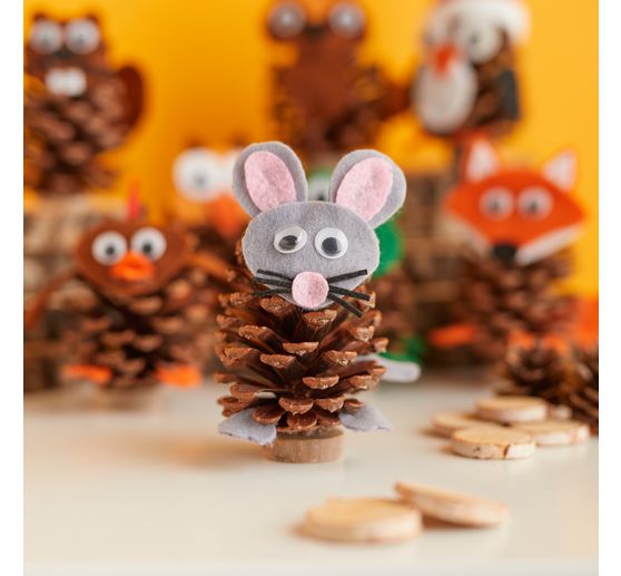 Set creativo VBS "Animali con pigne"