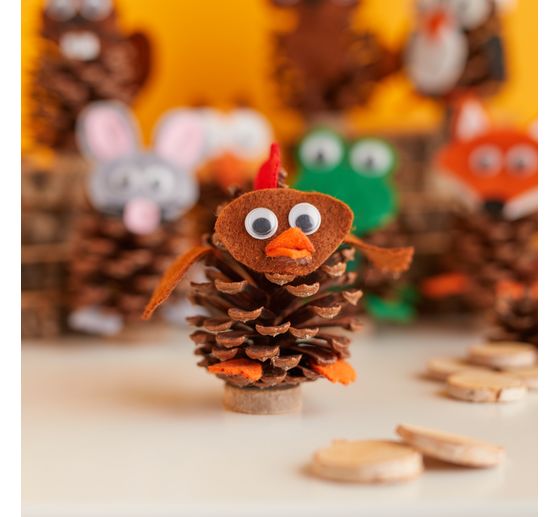 Set creativo VBS "Animali con pigne"