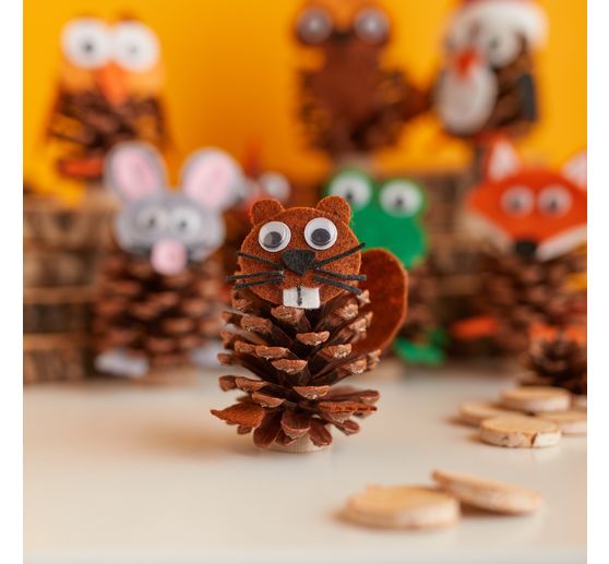 Set creativo VBS "Animali con pigne"