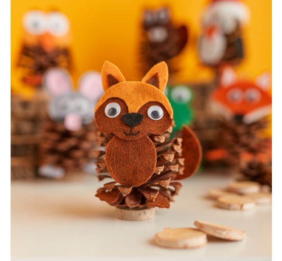 Set creativo VBS "Animali con pigne"