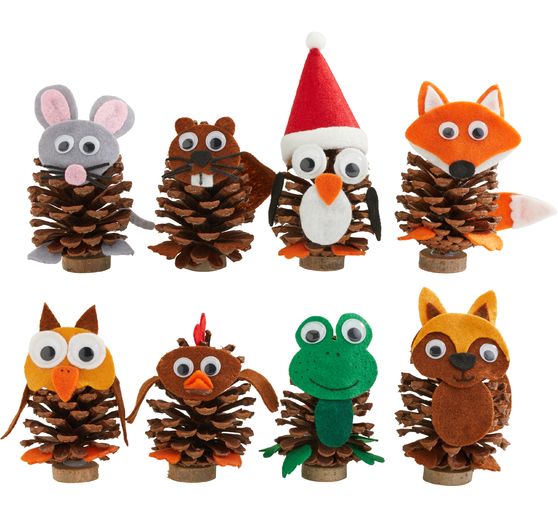 Set creativo VBS "Animali con pigne"