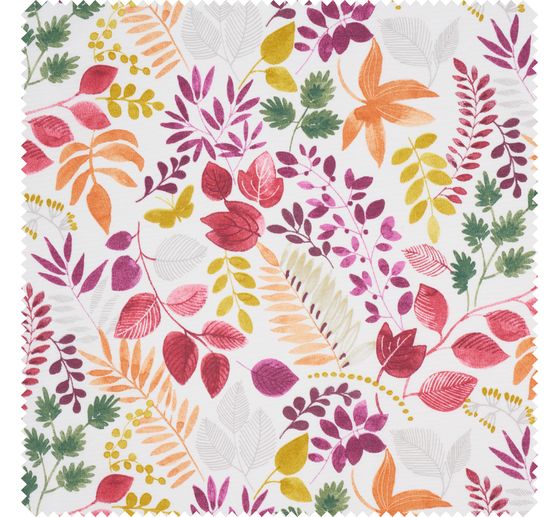 Motif fabric linen look "Guajira Leaves"