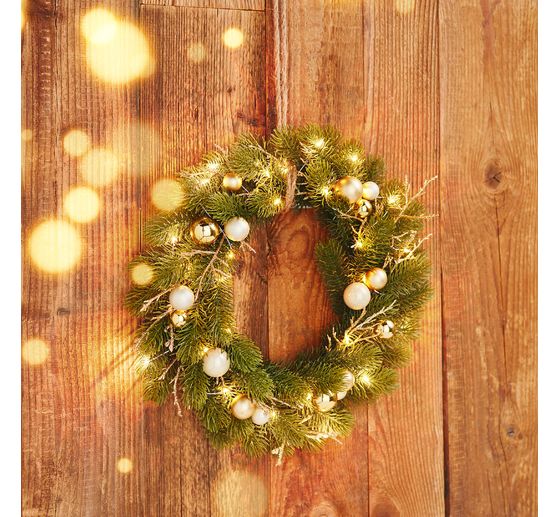 Palline di Natale in vetro su filo metallico
