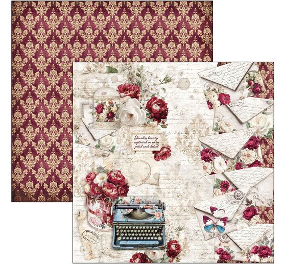 Carta per scrapbook Ciao Bella "Bohemian Burgundy"