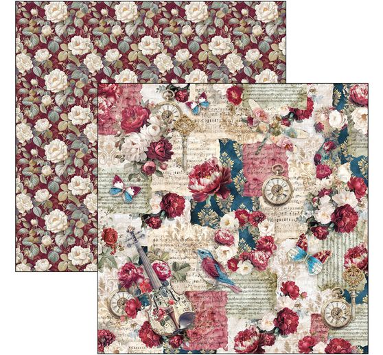 Carta per scrapbook Ciao Bella "Bohemian Burgundy"