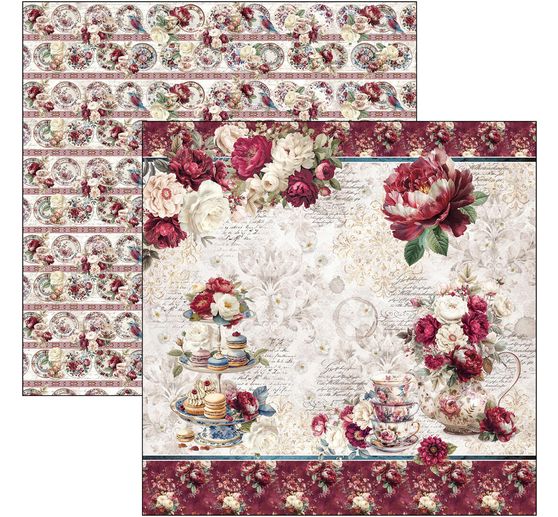 Carta per scrapbook Ciao Bella "Bohemian Burgundy"