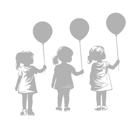 VBS Stencil "Girl with Balloon", 30 x 30 cm