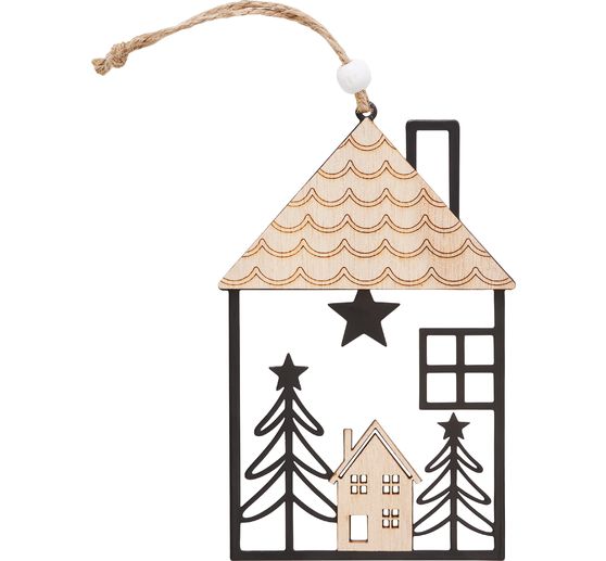 Decorazione da appendere in metallo VBS "Casa"