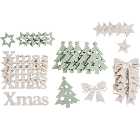 Decorazioni sparse in feltro VBS "XMAS"