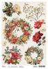 Motivo in paglia di seta Ciao Bella "Merry & Bright - Floral Wreaths"
