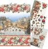 Motivo in paglia di seta assortimento Ciao Bella "Merry & Bright", set di 4 pezzi