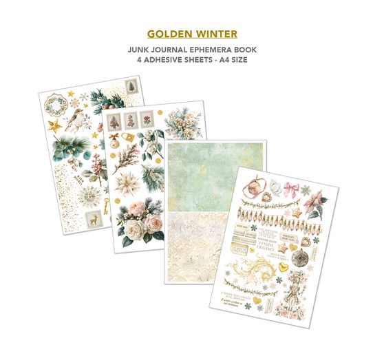 Junk Journal & Ephemera Book Ciao Bella "Golden Winter"