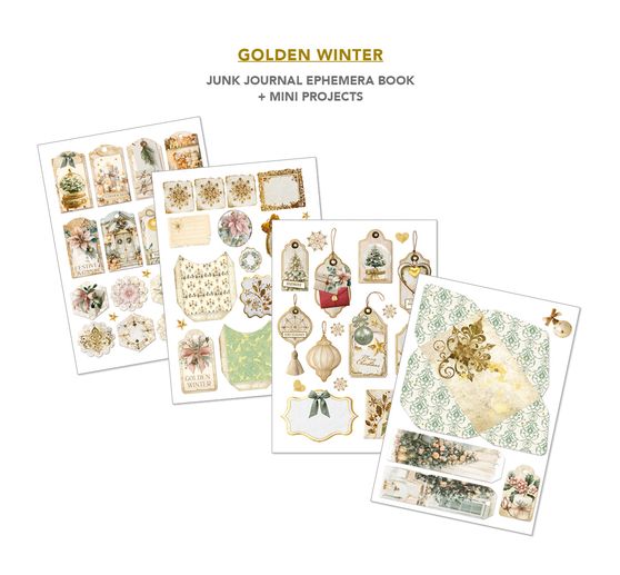 Junk Journal & Ephemera Book Ciao Bella "Golden Winter"