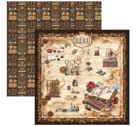 Ciao Bella scrapbook paper "The Chocolate Factory"