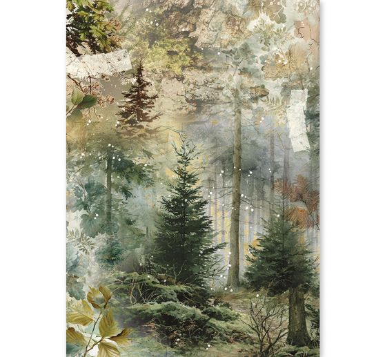 Motivo in paglia di seta assortimento Ciao Bella "The Nature Journal", set di 8 pezzi
