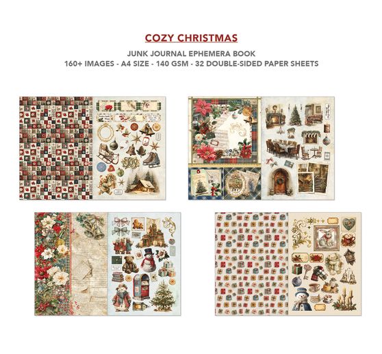Junk Journal & Ephemera Book Ciao Bella "Cozy Christmas"