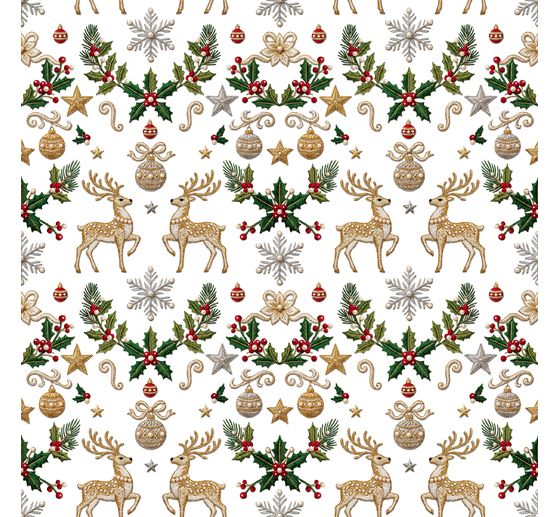 Tessuto di cotone "Rentier & Ilex", spalmato in acrilico