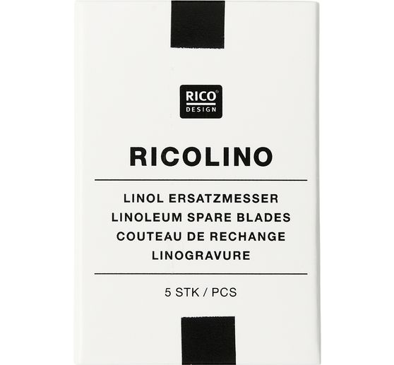 Lame di ricambio per sgorbie da linoleografia Rico Design, 5 pezzi